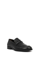 Men's Black Leather Classic Loafer | Derimod