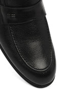 Men's Black Leather Classic Loafer | Derimod
