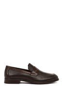 Men's Brown Leather Classic Loafer | Derimod