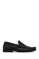 Men's Black Leather Classic Loafer | Derimod