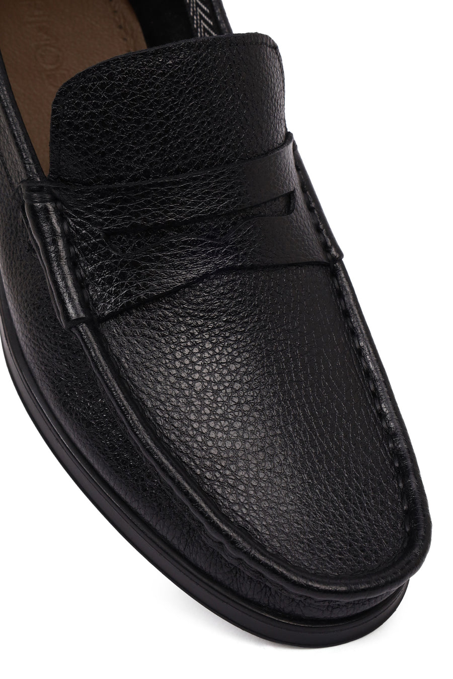 Men's Black Leather Classic Loafer