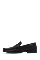 Men's Black Leather Classic Loafer | Derimod