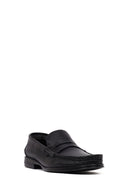 Men's Black Leather Classic Loafer | Derimod