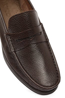 Men's Brown Leather Classic Loafer | Derimod