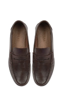 Men's Brown Leather Classic Loafer | Derimod