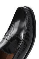 Men's Black Leather Classic Loafer | Derimod