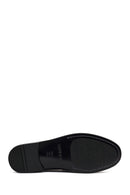 Men's Navy Blue Leather Classic Loafer | Derimod