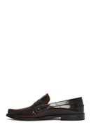 Men's Burgundy Leather Classic Loafer | Derimod
