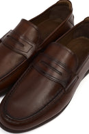 Men's Brown Leather Casual Loafer | Derimod