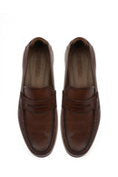 Men's Brown Leather Casual Loafer | Derimod