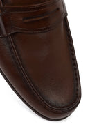 Men's Brown Leather Casual Loafer | Derimod