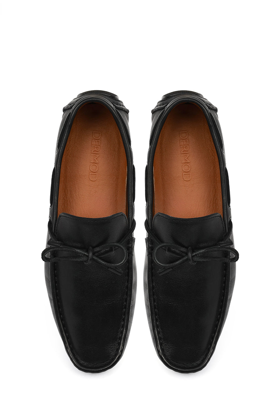 Men's Black Leather Casual Loafer