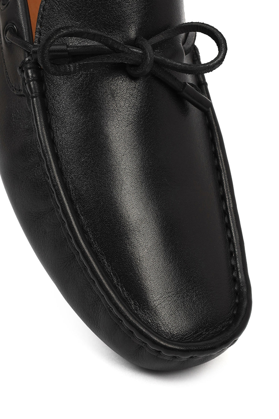 Men's Black Leather Casual Loafer