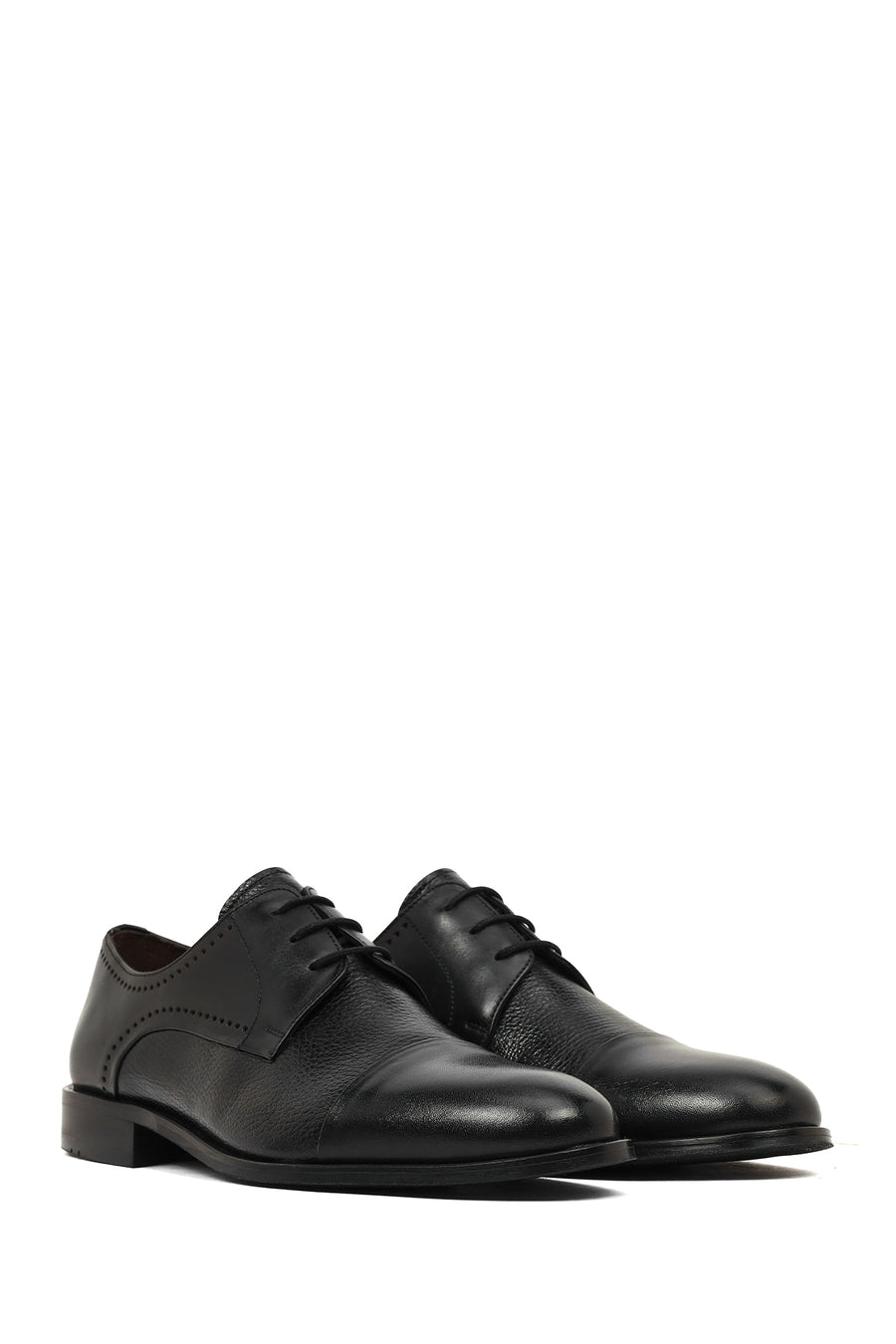 Derimod Black Male Black Lace-Up Leather Classic Shoes
