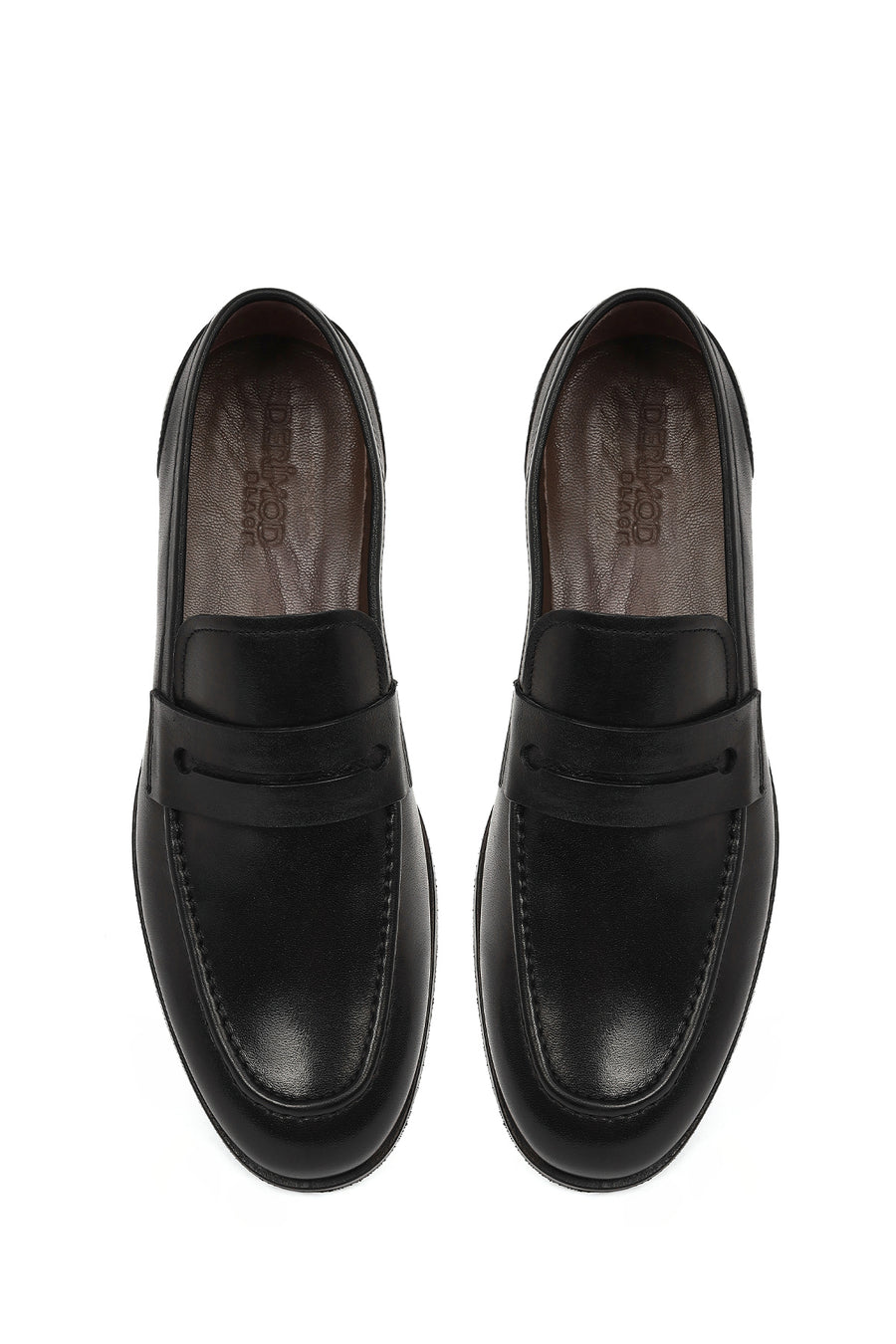 Derimod Black Erkek Siyah Deri Klasik Loafer