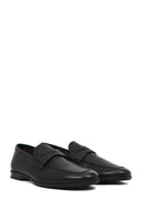 Men's Black Leather Classic Loafer | Derimod