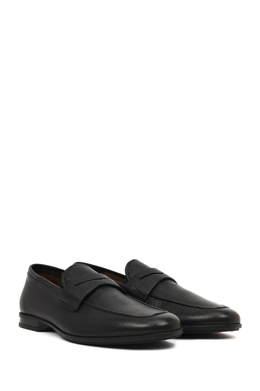 Men's Black Leather Classic Loafer
