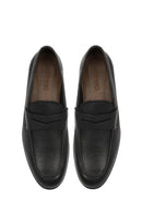 Men's Black Leather Classic Loafer | Derimod