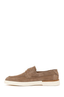 Men's Beige Lace-up Suede Leather Casual Shoes | Derimod
