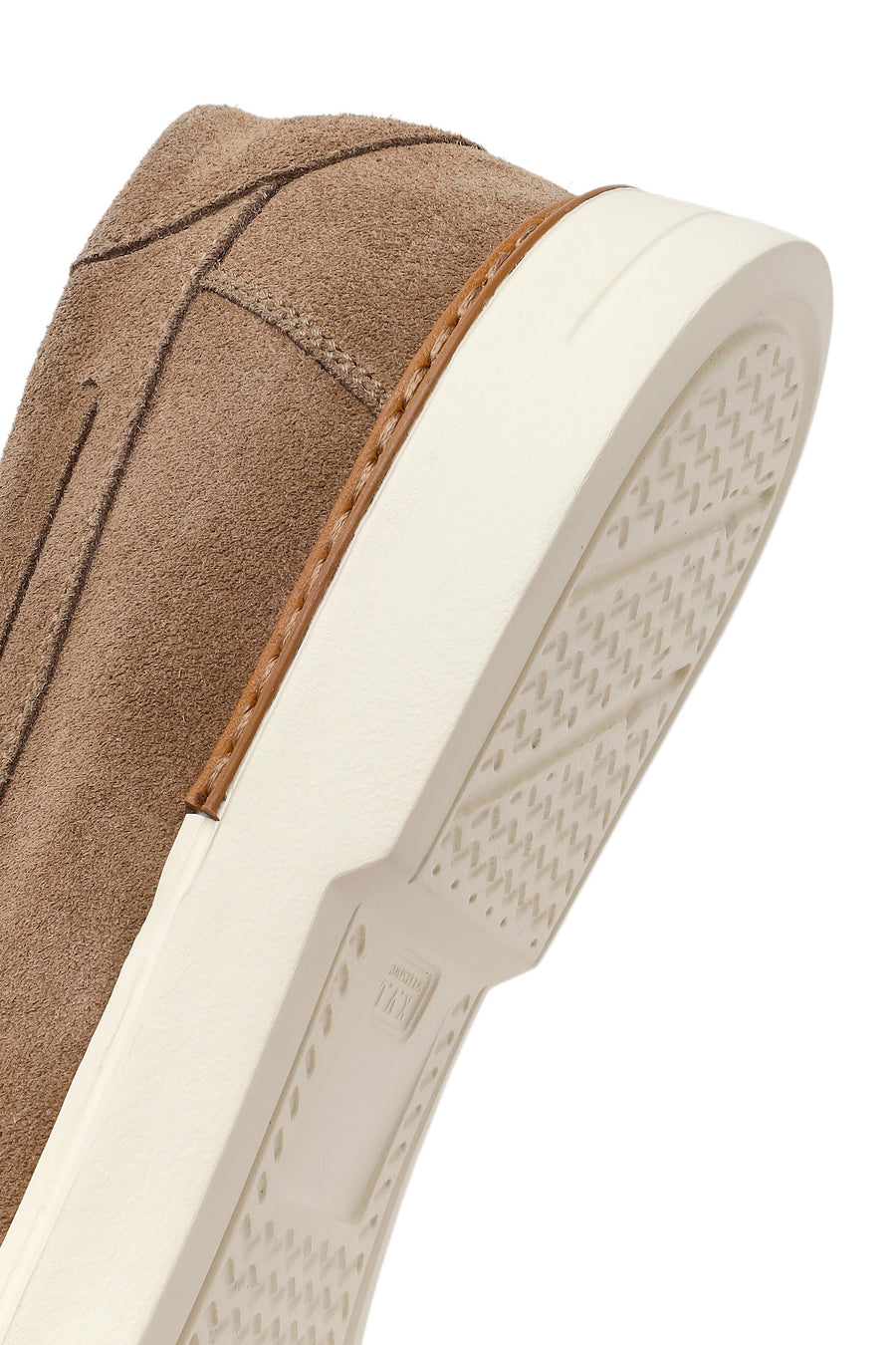 Men's Beige Lace-up Suede Leather Casual Shoes