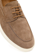 Men's Beige Lace-up Suede Leather Casual Shoes | Derimod