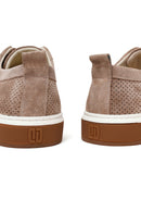 Men's Beige Lace-Up Suede Leather Sneaker | Derimod