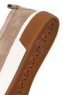 Men's Beige Lace-Up Suede Leather Sneaker | Derimod