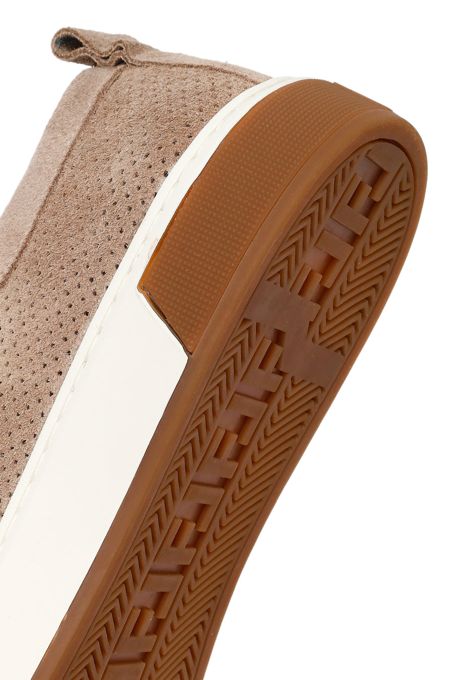 Men's Beige Lace-Up Suede Leather Sneaker