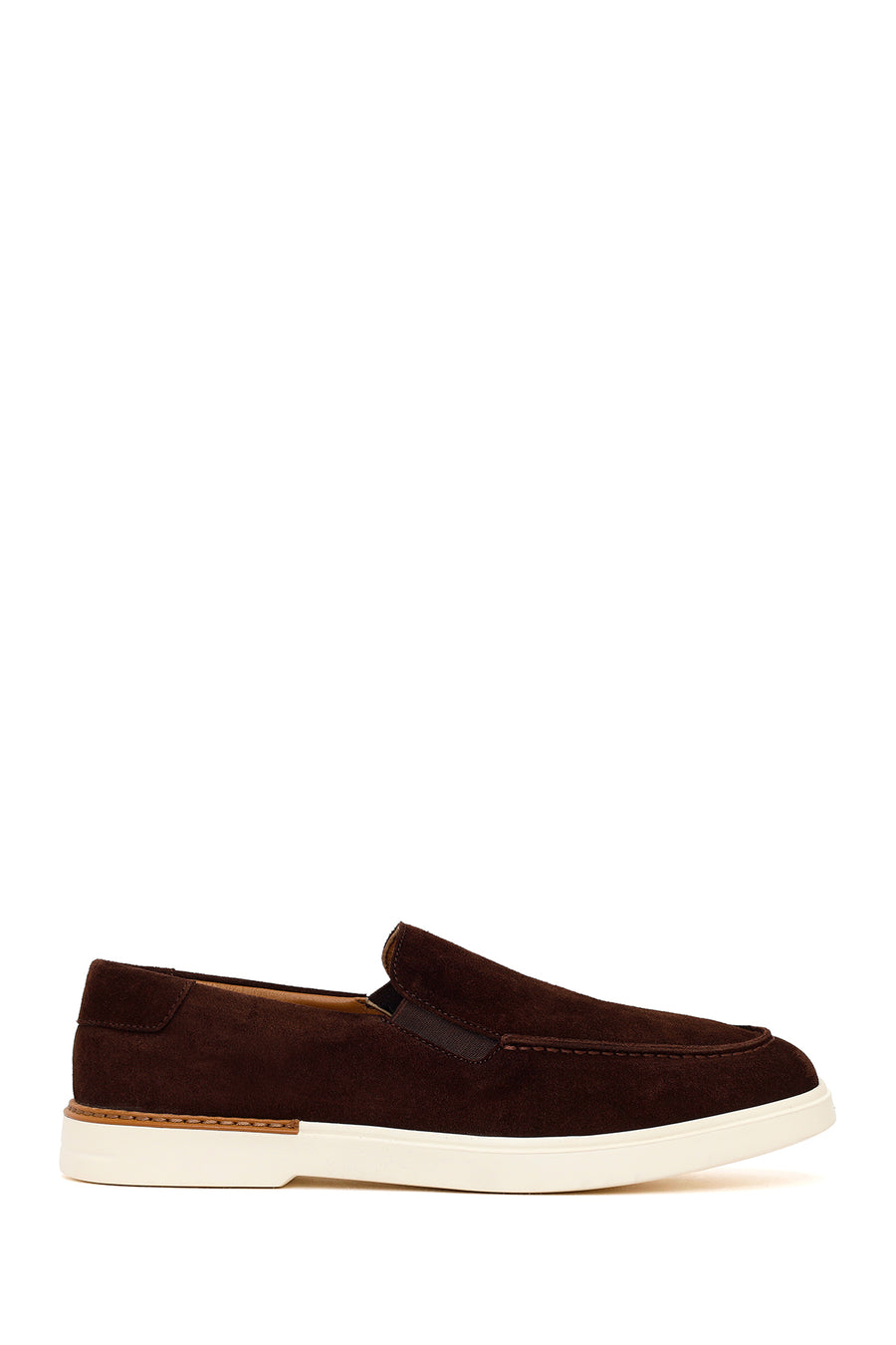 Erkek Kahverengi Süet Deri Loafer 26SFD612210 | Derimod