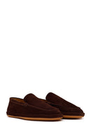Men's Brown Suede Leather Loafer | Derimod