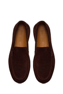 Men's Brown Suede Leather Loafer | Derimod