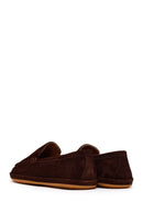 Men's Brown Suede Leather Loafer | Derimod