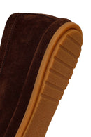 Men's Brown Suede Leather Loafer | Derimod