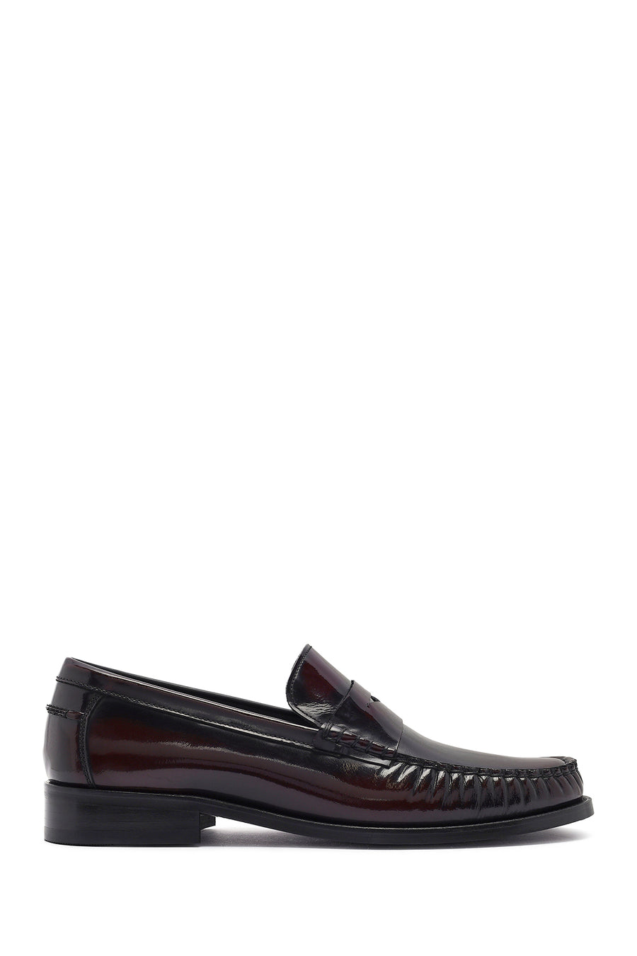 Men's Burgundy Leather Classic Loafer 26SFD621122 | Derimod