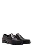Men's Burgundy Leather Classic Loafer | Derimod