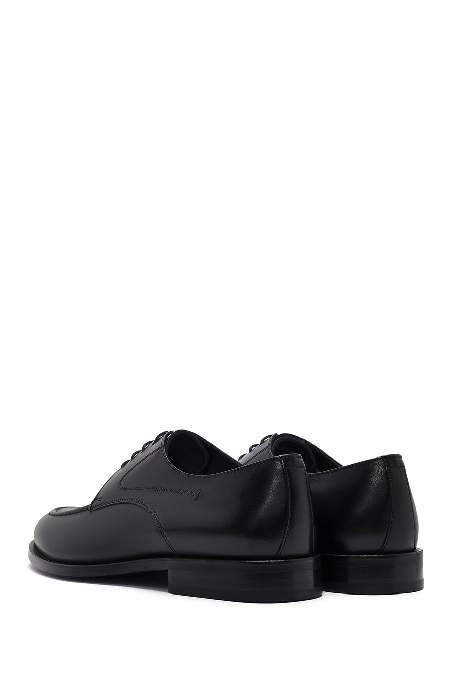 Men's Black Laced Leather Classic Shoes