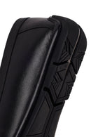Male Black Buckled Leather Loafer | Derimod
