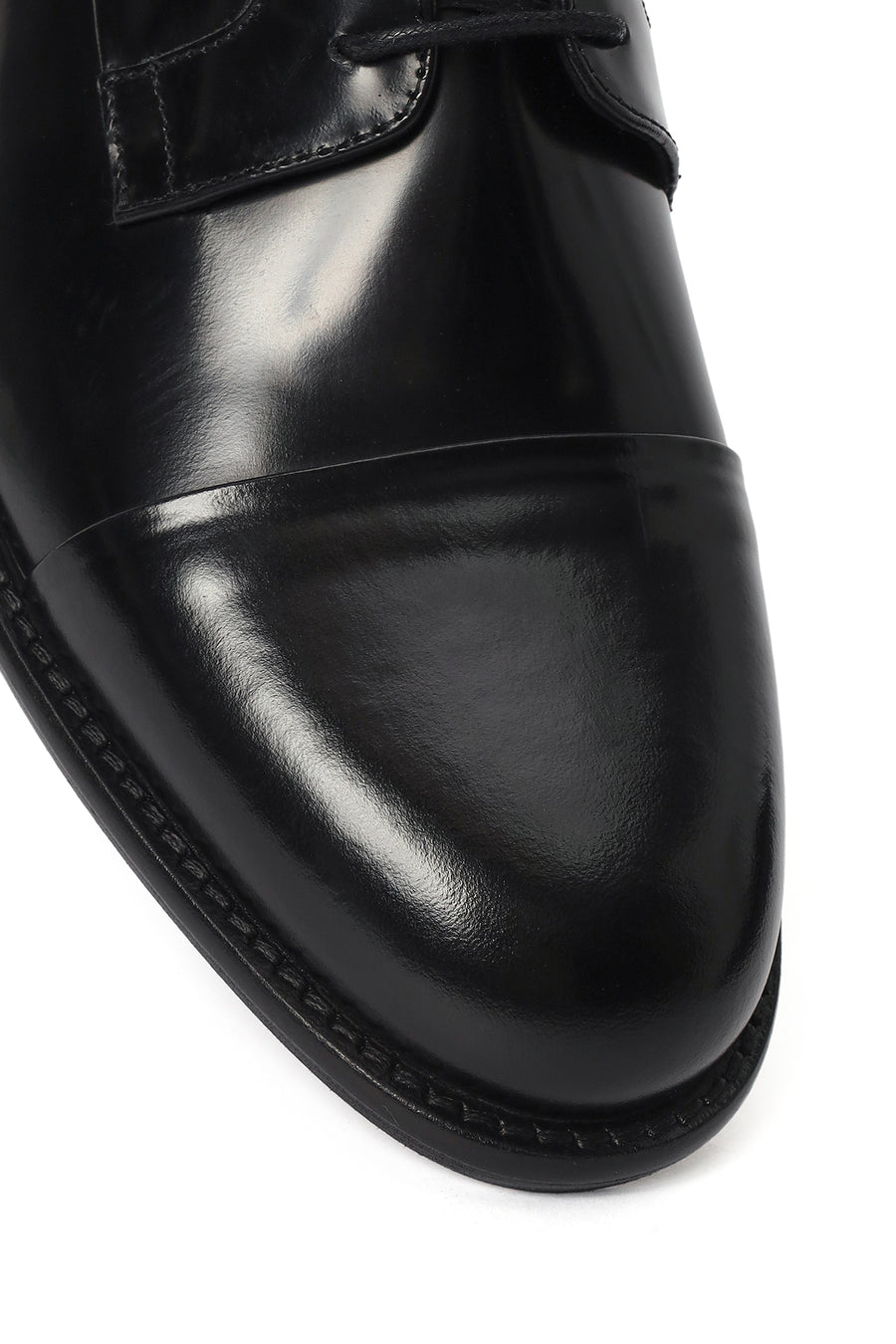 Men's Black Laced Leather Classic Shoes