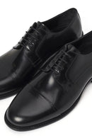 Men's Black Laced Leather Classic Shoes | Derimod