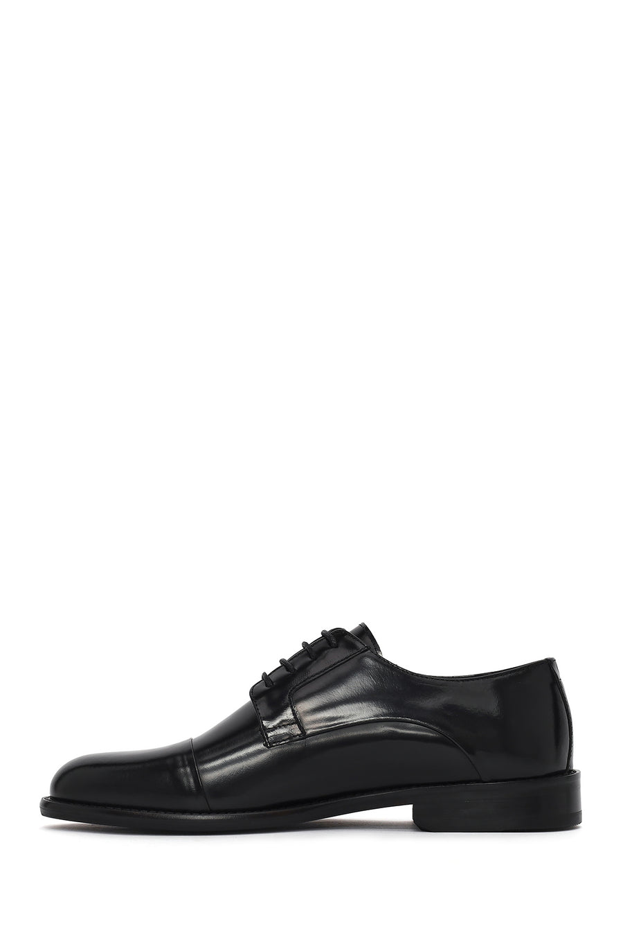 Men's Black Laced Leather Classic Shoes