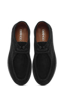 Men's Black Lace-Up Chunky Sole Suede Leather Casual Shoes | Derimod