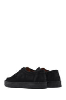 Men's Black Lace-Up Chunky Sole Suede Leather Casual Shoes | Derimod