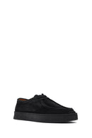 Men's Black Lace-Up Chunky Sole Suede Leather Casual Shoes | Derimod