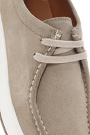 Men's Beige Lace-up Suede Leather Casual Shoes | Derimod