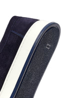 Men's Navy Blue Lace-up Suede Leather Casual Shoes | Derimod