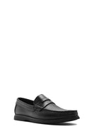 Derimod Fly Erkek Siyah Deri Loafer | Derimod