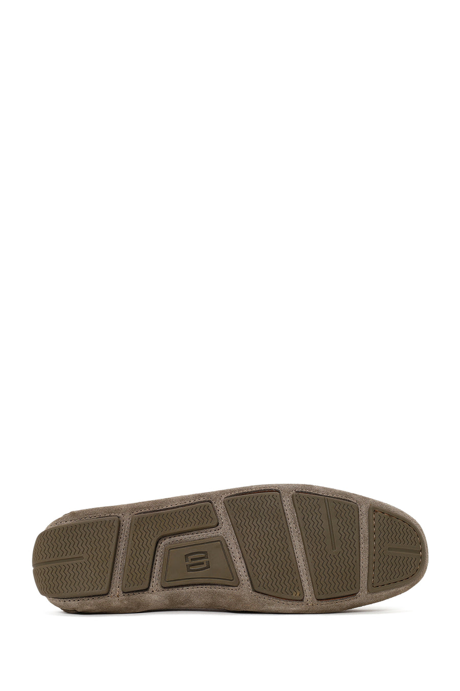 Men's Green Buckle Suede Leather Loafer