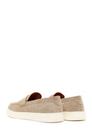 Erkek Bej Süet Deri Casual Loafer | Derimod