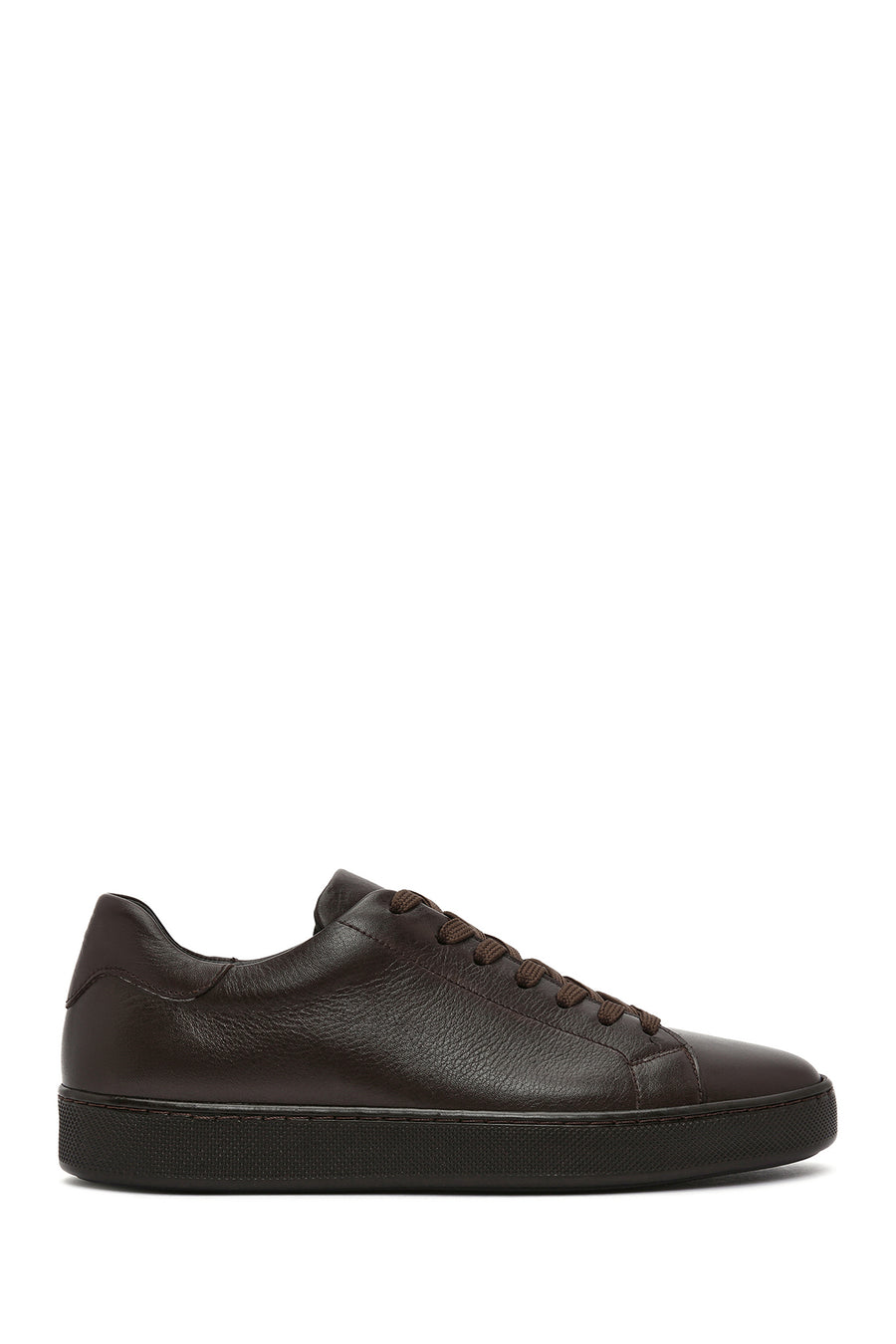 Erkek Kahverengi Bağcıklı Deri Sneaker 26SFD640118 | Derimod