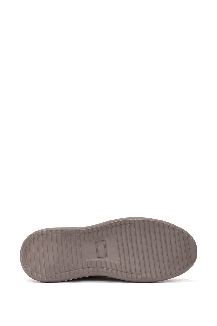 Erkek Vizon Bağcıklı Kalın Tabanlı Nubuk Deri Sneaker